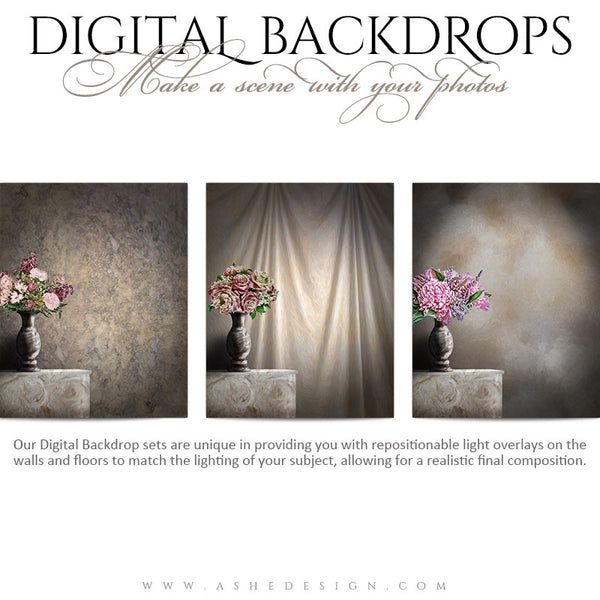 Digital Props 16x20 Backdrops | Floral Impression full set