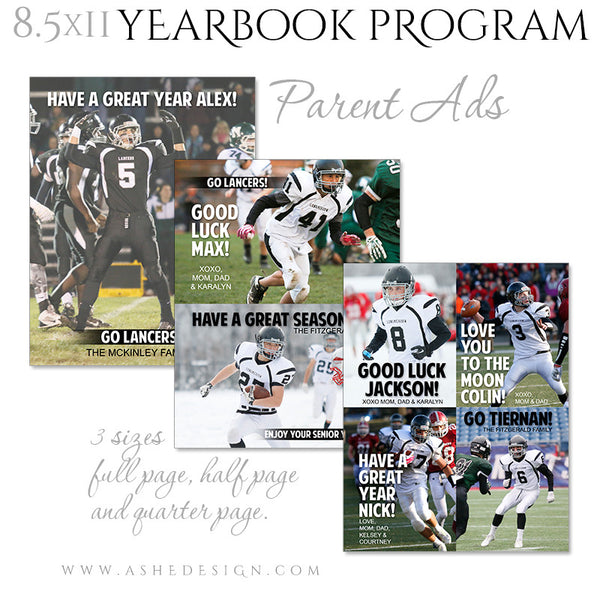 Yearbook Program 8.5x11 Soft Cover | Essential Sports parent ads