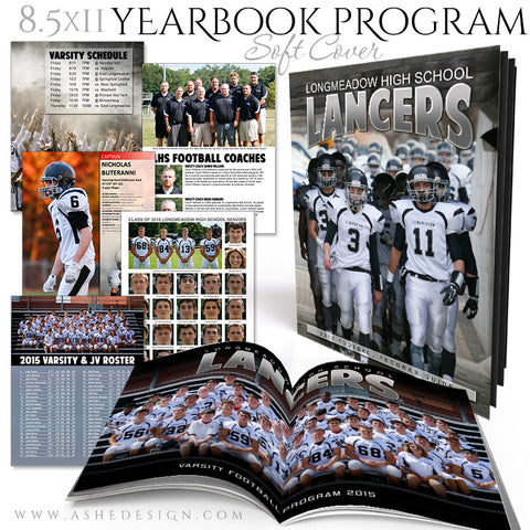 Yearbook Program 8.5x11 Soft Cover | Essential Sports set