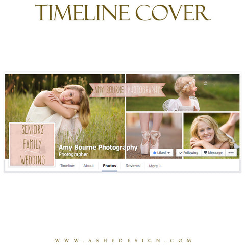 Facebook Timeline Cover | Watercolor Ribbon