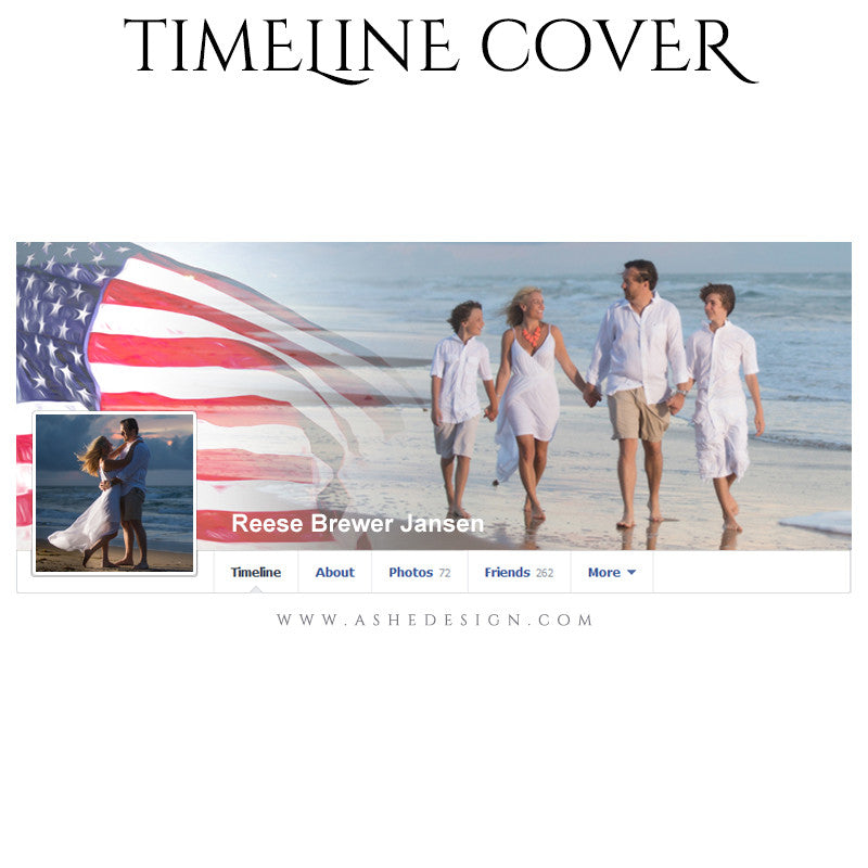Facebook Timeline Cover | Patriotic flag