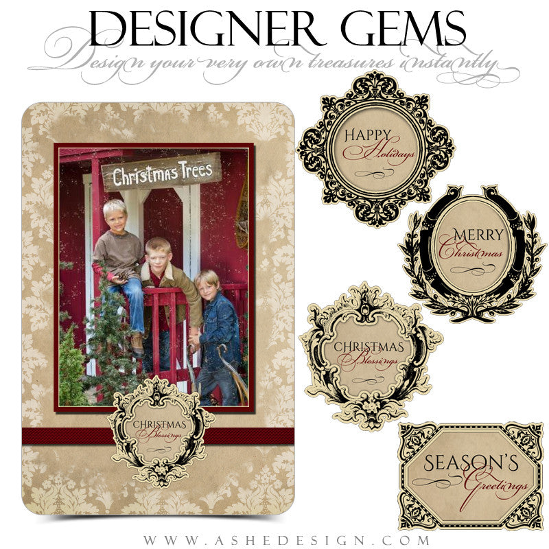 Designer Gems - Vintage Holiday Frames