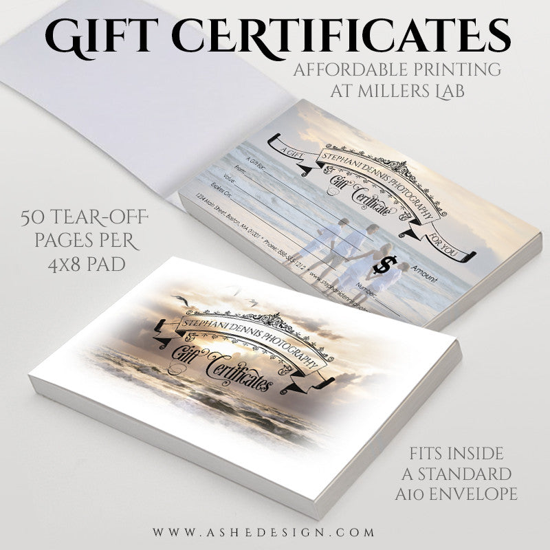 Gift Certificate Booklet 4x8 | Simply Stated