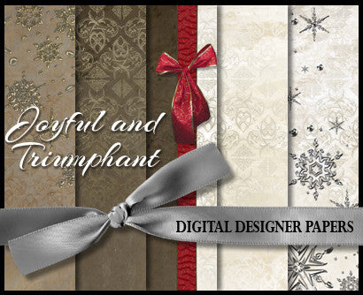 Digital Designer Paper Set - Joyful & Triumphant