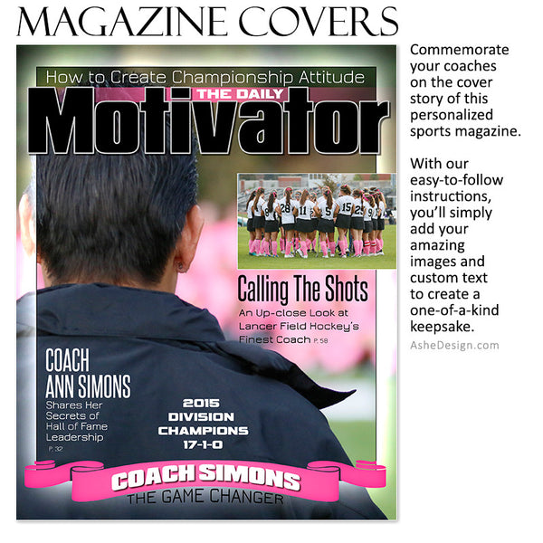 Sports Magazine Cover 8x10 | Daily Motivator fh
