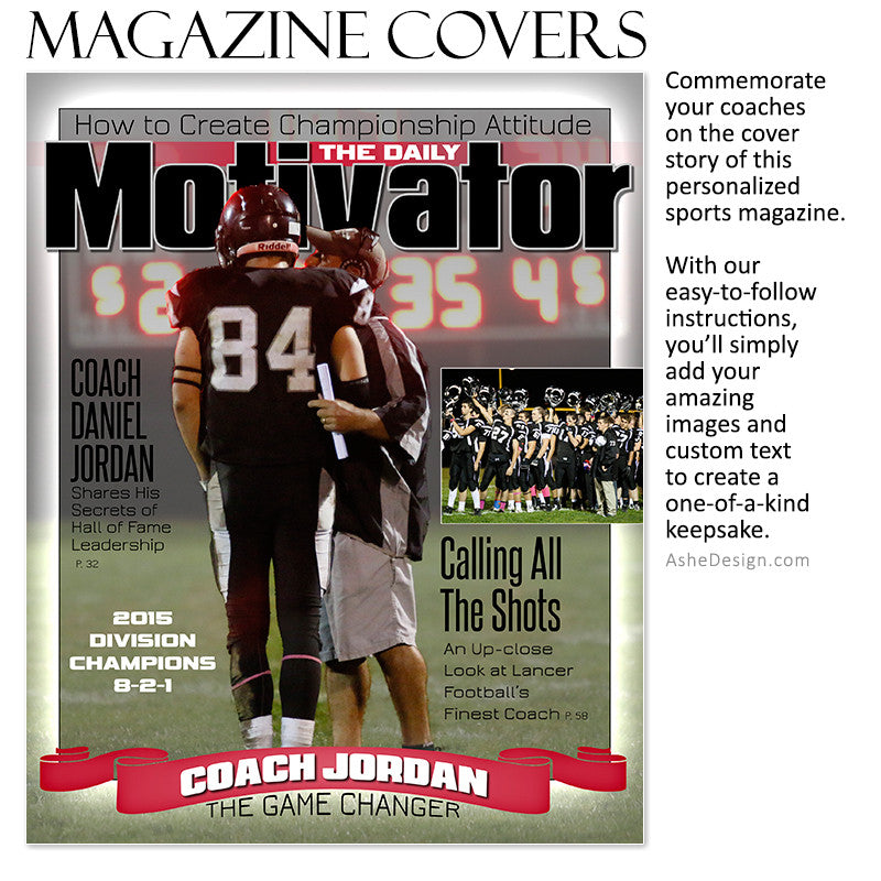 Sports Magazine Cover 8x10 | Daily Motivator fb