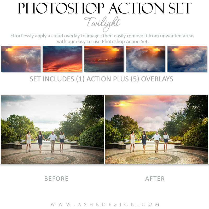 Photoshop Action | Cloud Overlays - Twilight
