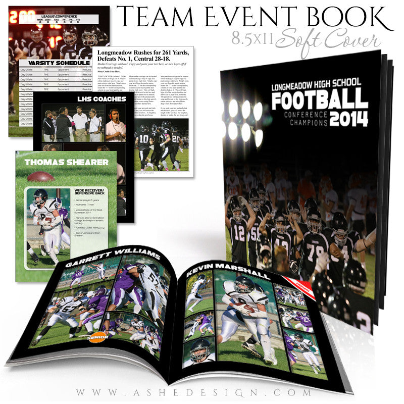 8.5x11 Soft Cover Event Book | Simply Sports Yearbook