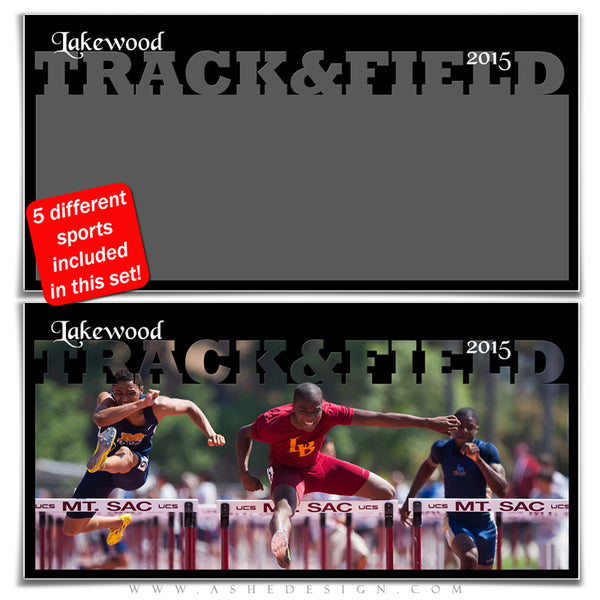 Sports Photo Collage Set 10x20 | Spring Sports track & field