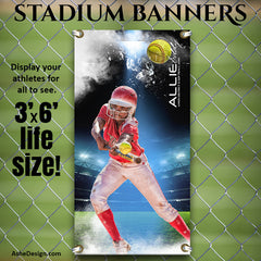 Amped Sports Banner 3'x6' - Full Steam Softball