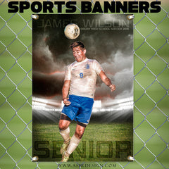 2'x3' Multi Sport Banner- Stormy Arena Sports Template For Photoshop