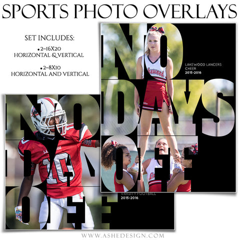 Photoshop Sports Photo Overlays | No Days Off