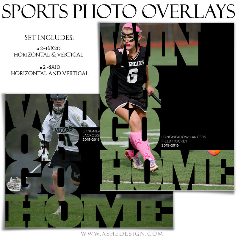 Photoshop Sports Photo Overlays | Win Or Go Home