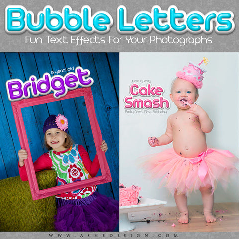 Designer Gems Text Effects | Bubble Letters