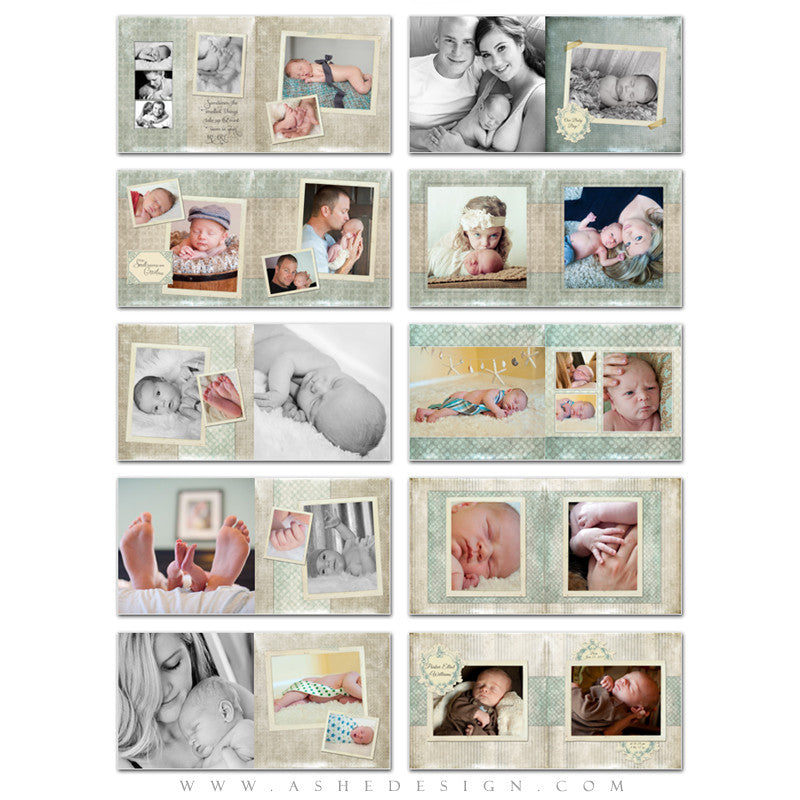 Baby Boy Photo Book 10x10 Parker Elliot AsheDesign