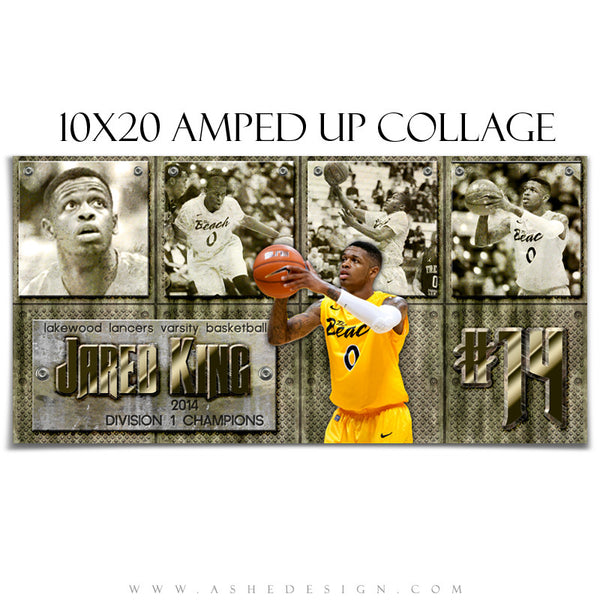 Sports Collage Templates | Hall Of Fame 10x20
