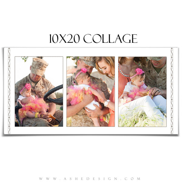 Collage Template 10x20 | Camellia 4