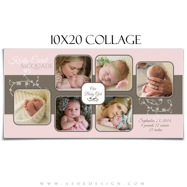 Newborn Collage 10x20 | Karly Carol