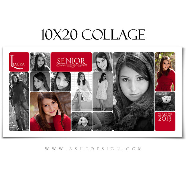 10x20 Rounded Corner Collage Template