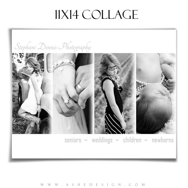 Simply Chic 11x14 Collage Template for Photographers