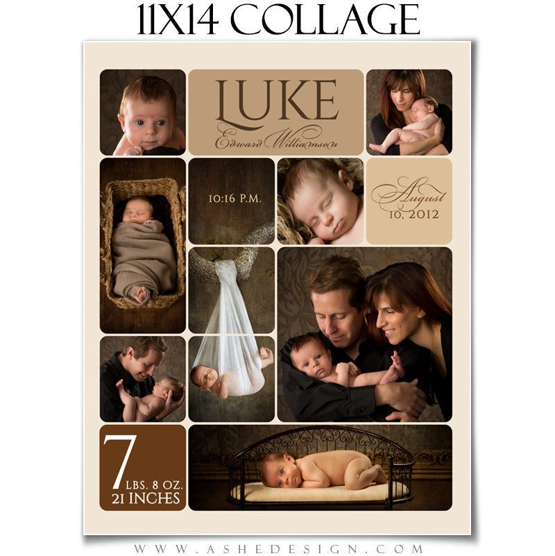 11x14 Rounded Corner Collate Template