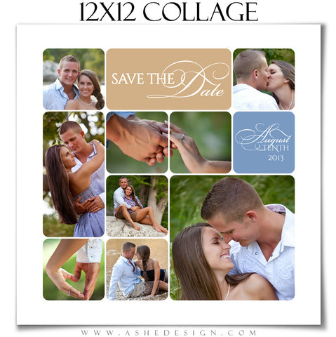 12x12 Rounded Corner Collage Template