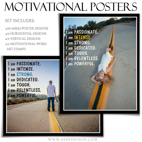 Poster Photography Templates | Motivational Set 8-1