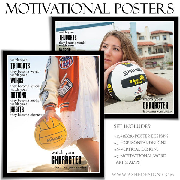 Poster Photography Templates | Motivational Set 8-3