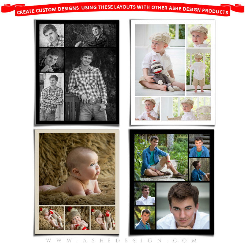 Photoshop Collage Layouts | Simply Stated 11x14 – AsheDesign