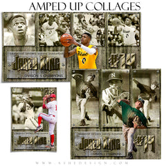 Amped Collage Set (5x7,12x12,10x20) - Hall Of Fame