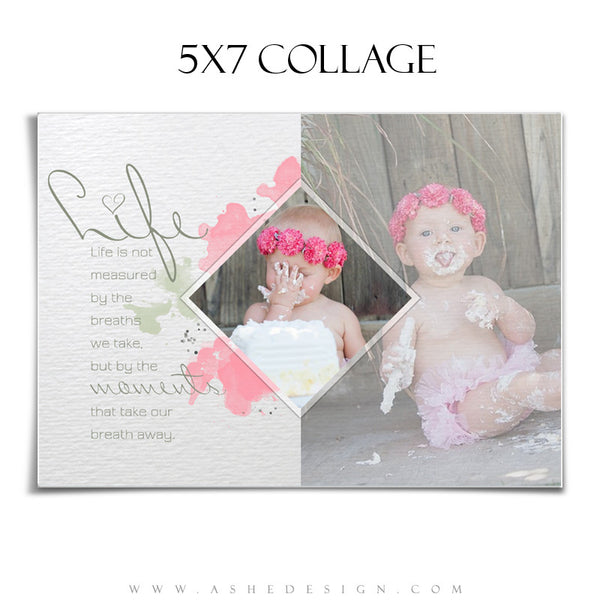 Collage Template 5x7 | Watercolors