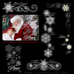 Designer Gems - 5x7 Holiday Overlays | Let It Snow