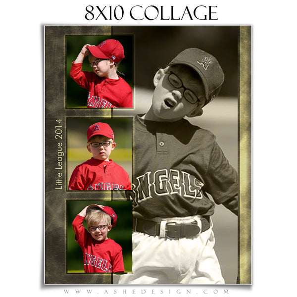 A League Of Their Own 8x10 Collage Template