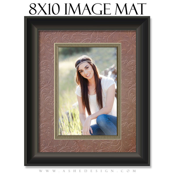 Image Mat Set - 5x7 & 8x10 | Embossed Swirls 8x10