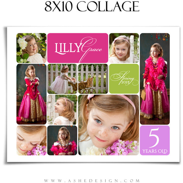 8x10 Rounded Corner Collage Template