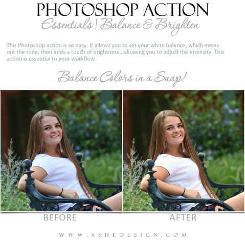 Photoshop Action | Essentials - Balance & Brighten1