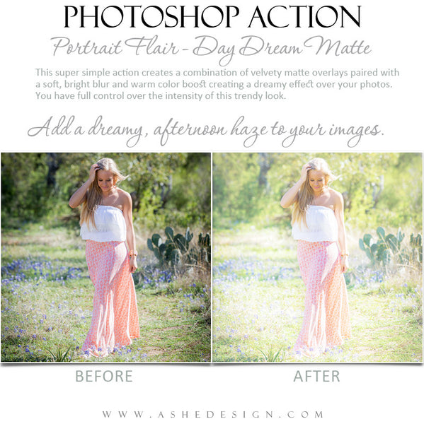 Photoshop Action | Portrait Flair - Day Dream Matte2