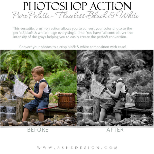 Photoshop Action | Pure Palette - Flawless Black & White2