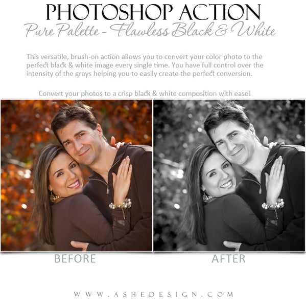 Photoshop Action | Pure Palette - Flawless Black & White4