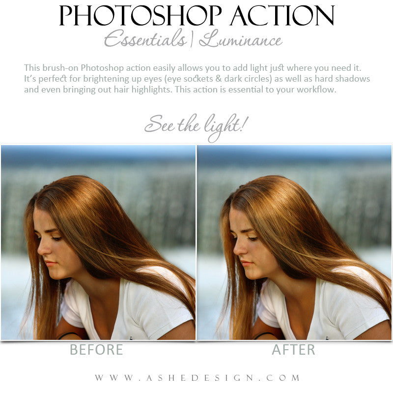 Photoshop Action | Essentials - Luminance – AsheDesign