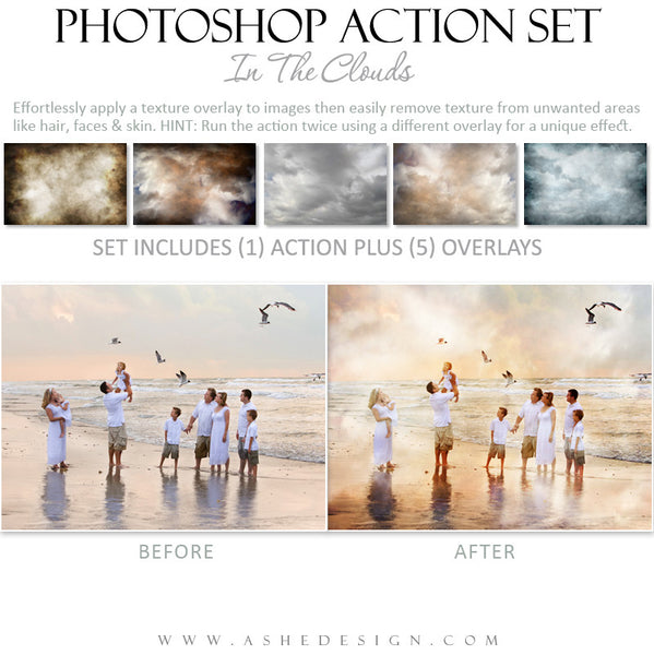 Photoshop Action | Overlays - In The Clouds example 1