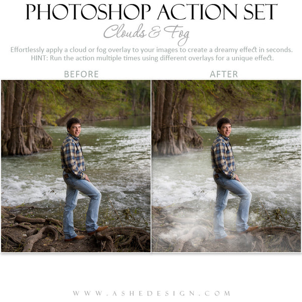 Photoshop Action | Overlays | Clouds & Fog 2