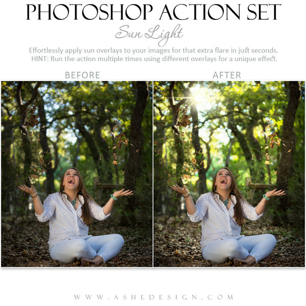 Photoshop Action | Overlays | Sun Light 2