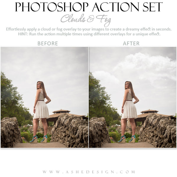 Photoshop Action | Overlays | Clouds & Fog 3