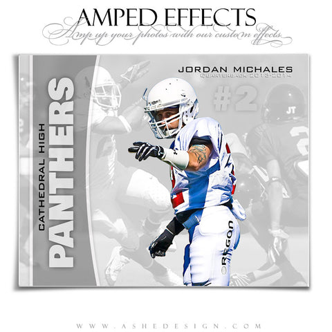 Ashe Design | Amped Effects Sports Templates | Double Take Football web display