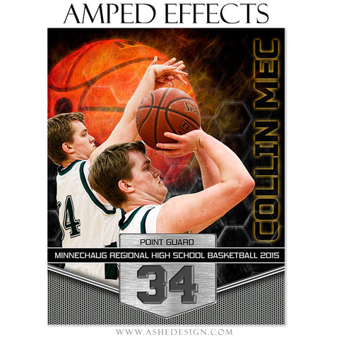 Ashe Design | Amped Effects Sports Templates | Great Balls Of Fire - Basketball