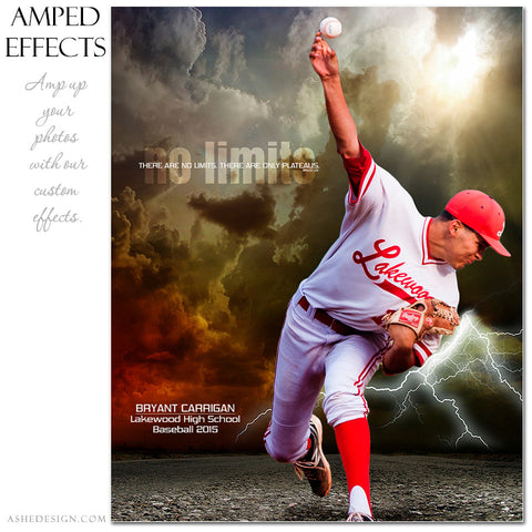Ashe Design | Amped Effects Sports Templates | No Limits baseball