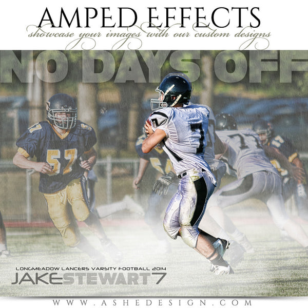 Ashe Design | Amped Effects Sports Templates | No Days Off football