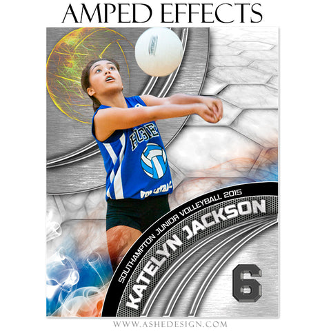 Ashe Design | Amped Effects Sports Templates | Precision Performance Volleyball
