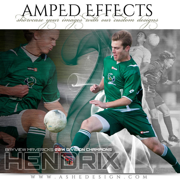 Ashe Design | Amped Effects Sports Templates | Triple Crown Example 3 Soccer web display